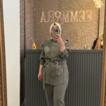 Mssm Flower Touch Kemerli Takım - Haki