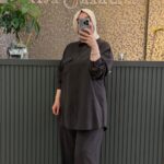 Nuss Cep Detaylı Gömlekli Takım - Kahve